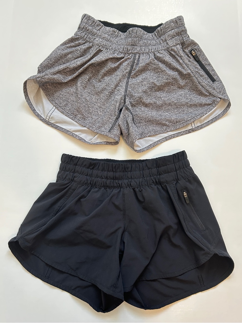 (2) Lululemon Hotty Hot High-Rise Lined Short